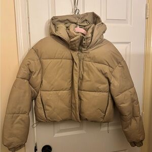 Zara Tan Puffer Jacket